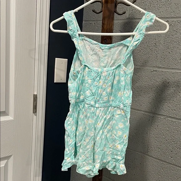 Floral Button-Front Romper - Picture 2 of 3